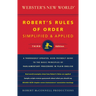 Webster's New World Robert's Rules of Order Simplified and Applied, Third Ed.