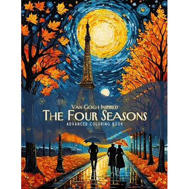 Van Gogh Inspired The Four Seasons Coloring Book: A Magical Journey Through 85 Highly Detailed Illustrations for Coloring Enthusiasts Who Love A Chall