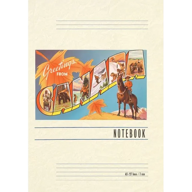 Vintage Lined Notebook Greetings from Canada