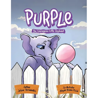 Purple The Courageous Little Elephant