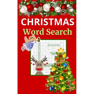 Christmas Word Search: Puzzle Book for Adults and Teens 5x8 Size