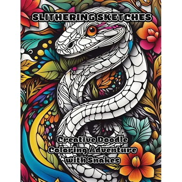 Slithering Sketches: Creative Doodle Coloring Adventure with Snakes