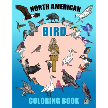 North American Bird Coloring Book: Learn With Nature, Educational Colouring Fun For Grades 3,4,5,6 (Homeschool Education) Ages 8-12