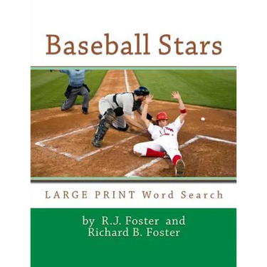 Baseball Stars: Large Print Word Search