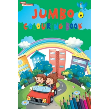 Jumbo Colouring Book 4 for 4 to 8 years old Kids Best Gift to Children for Drawing, Coloring and Painting