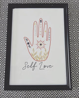 Self Love Boho Boho Hippie Simple Home Wall Decor Print by WinsterCreations™ Official Store