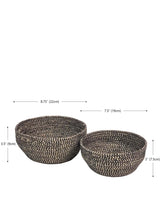 Glitter Bowl - Black (Set of 2) by KORISSA