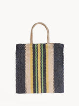 Dora Jute Tote Bag - Multi Navy by KORISSA