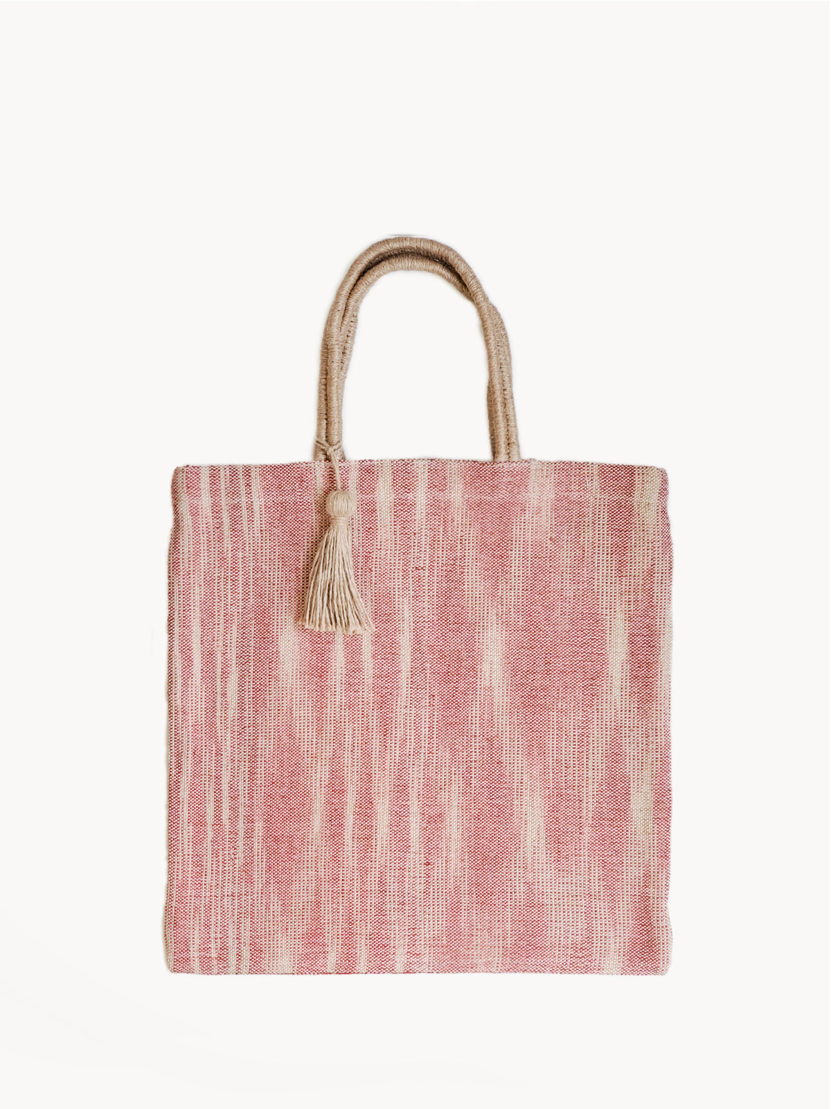 Nadi Jute Tote Bag - Red by KORISSA