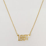 Birth Year Necklace by Ellisonyoung.com