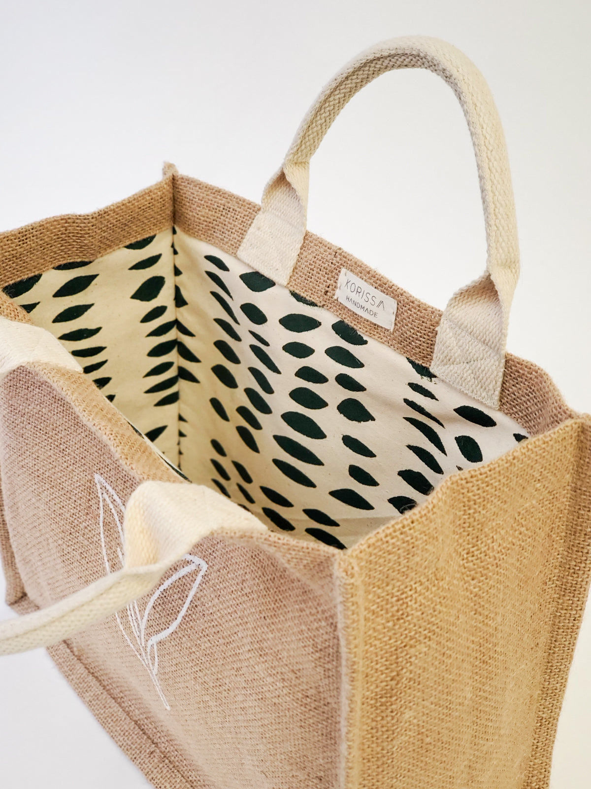 Jute Canvas Gift Bag - Nature by KORISSA