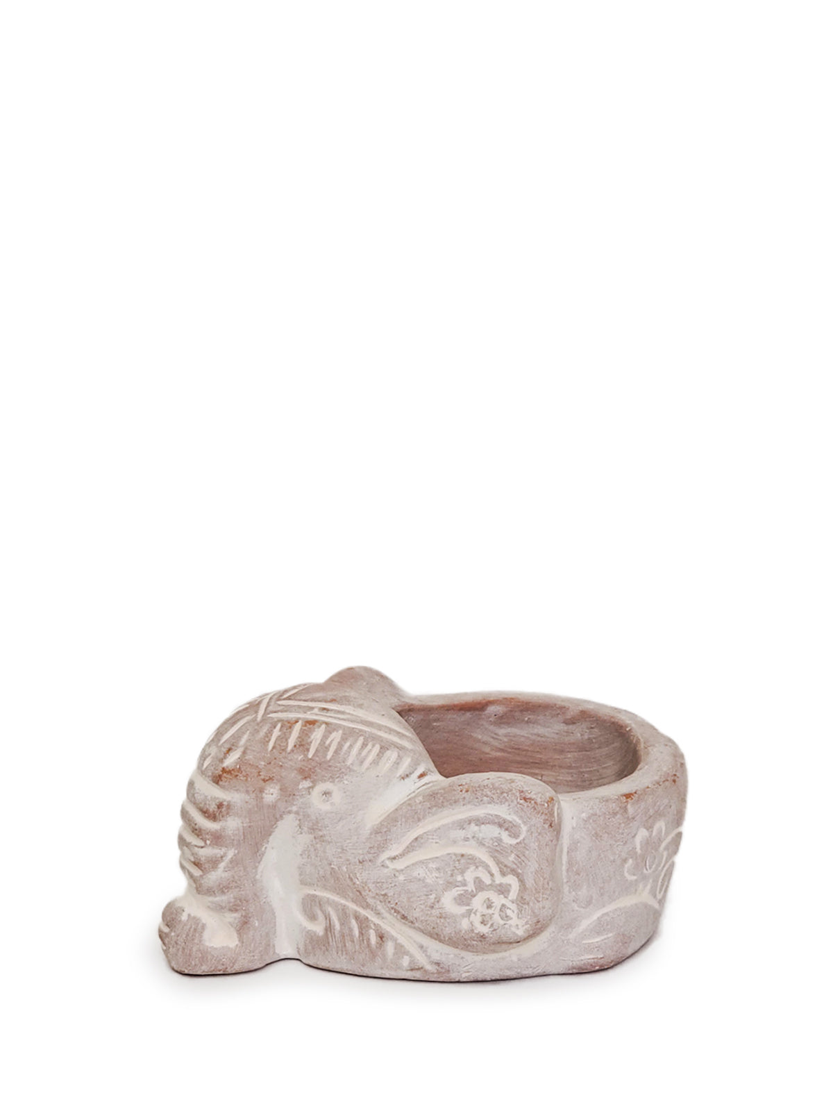 Terracotta Tea Light Candle Holder - Elephant by KORISSA