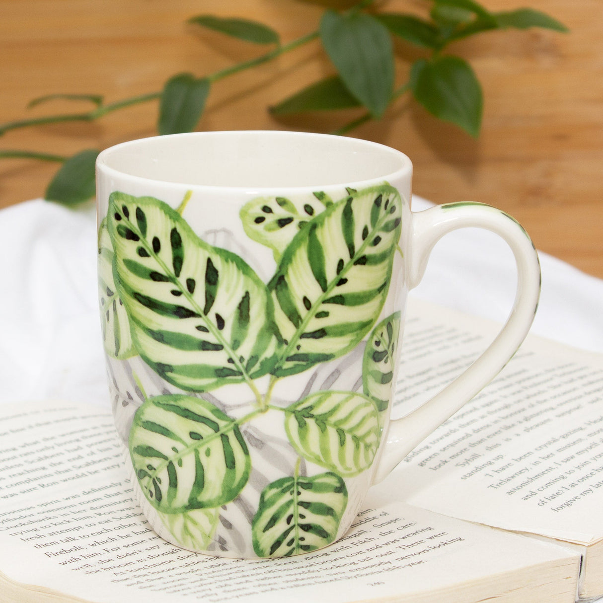 Set Of Four Tropical Season Series Ceramic Mugs by Izhar Studio- CA