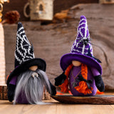 Spooky Spider Gnome Set, Spooky Halloween Decoration by OrnamentallyYou