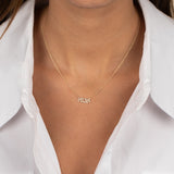 Diamond Ima Nameplate Necklace 14K by By Adina Eden