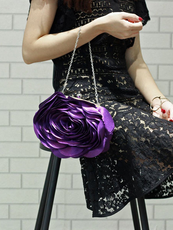 Three-Dimensional Flower Handbags by migunica