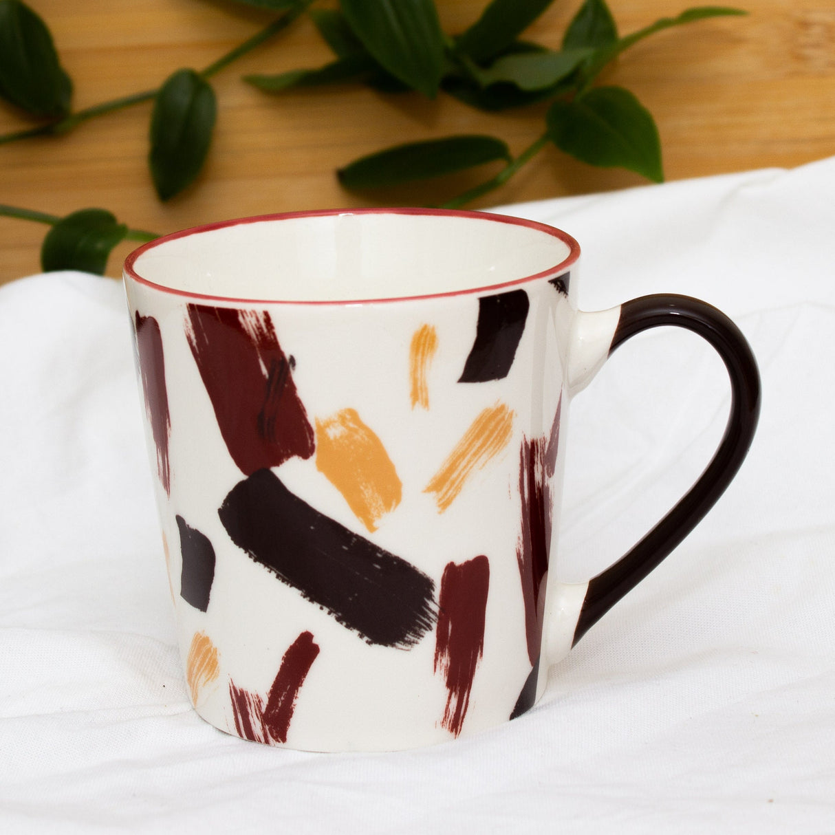 Set Of Four Artwork Palette Series Ceramic Mugs by Izhar Studio- CA