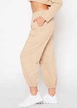 Essential French Terry Sweatpants In Khaki by Shop at Konus