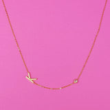 Finest Shine Initial Sterling Silver Necklace by Ellisonyoung.com