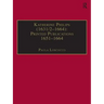 Katherine Philips (1631/2-1664): Printed Publications 1651-1664: Printed Writings 1641-1700: Series II, Part Three, Volume 1