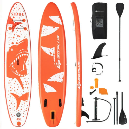 Inflatable Stand Up Paddle Board with Backpack Aluminum Paddle Pump-L