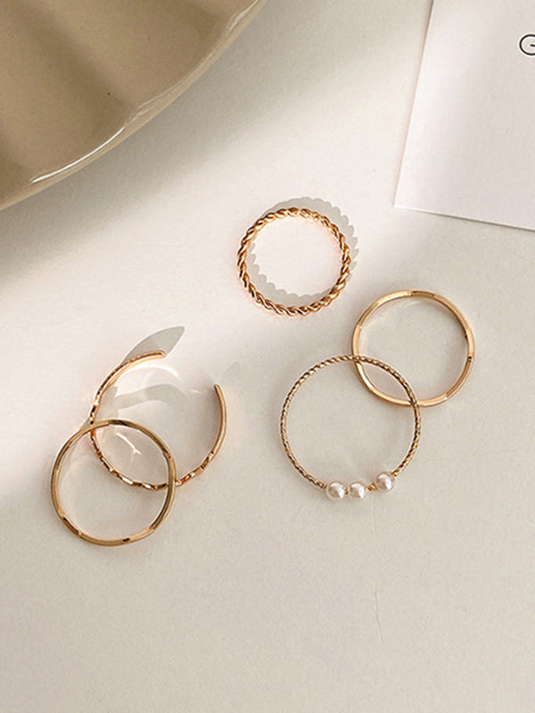 Simple Casual Chic Geometric Rings by migunica