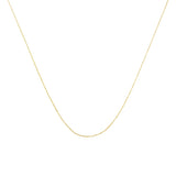 10K Gold 0.5 mm Slender & Dainty Fine Rope Chain Necklace by Infinite Jewels