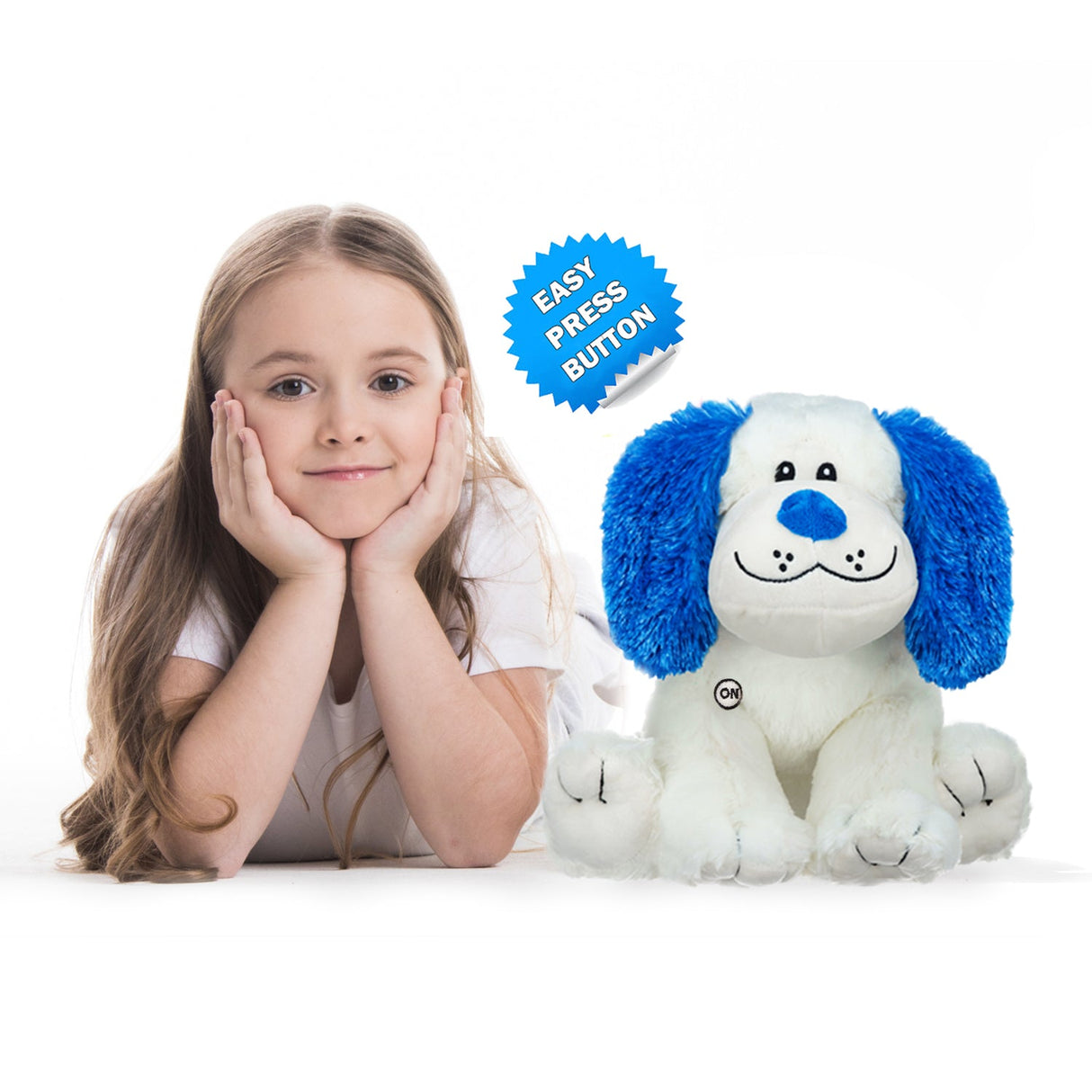 Rainbow Lites Puppy Dog Glow Plush LED Night Light Up Stuffed Animal 2 Pack Set by The Noodley