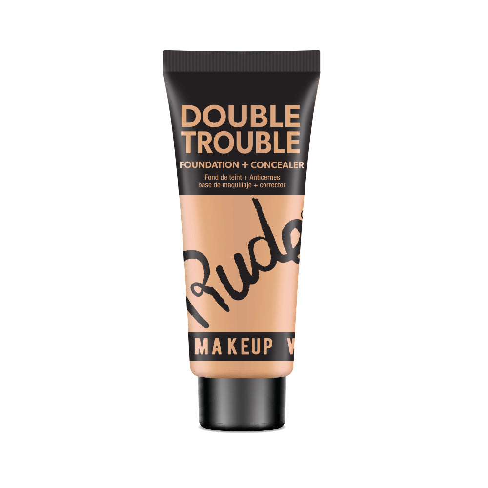 RUDE Double Trouble Foundation + Concealer - Nude 10