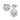 10k White Gold 1/2 Ct Round Created White Sapphire Stud Earrings