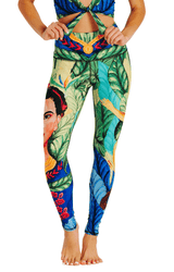 Frida Printed Yoga Leggings by Yoga Democracy