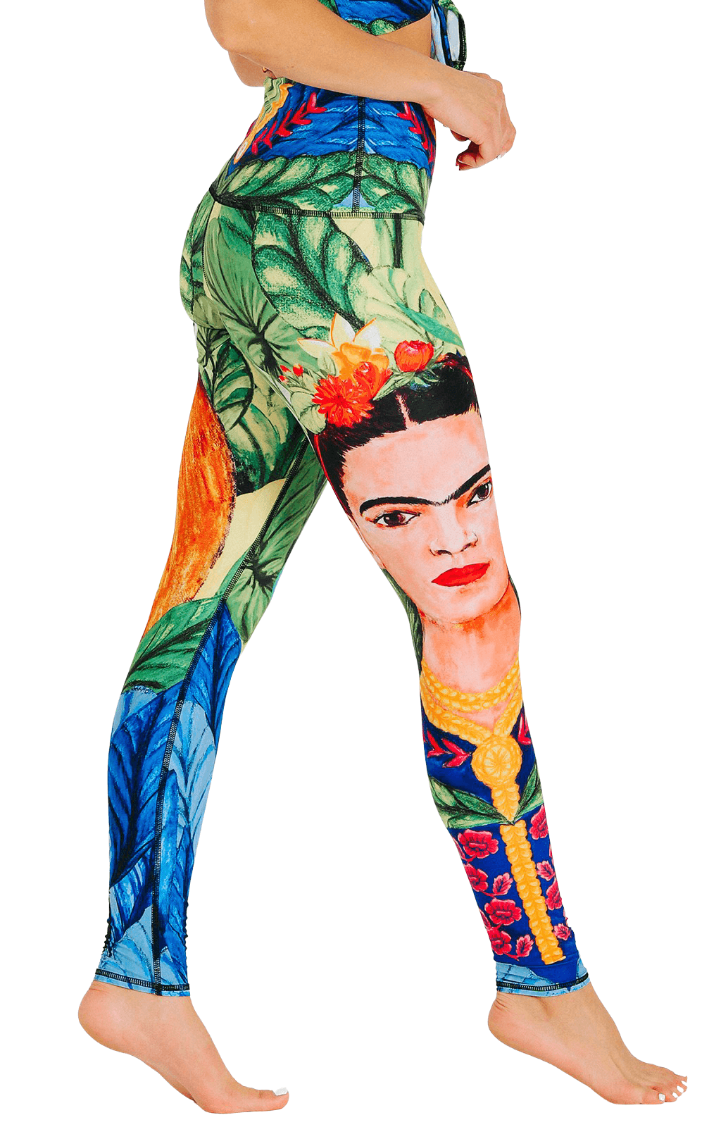 Frida Printed Yoga Leggings by Yoga Democracy