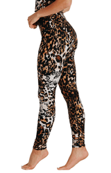 Wildcat Printed Yoga Leggings by Yoga Democracy - Vysn