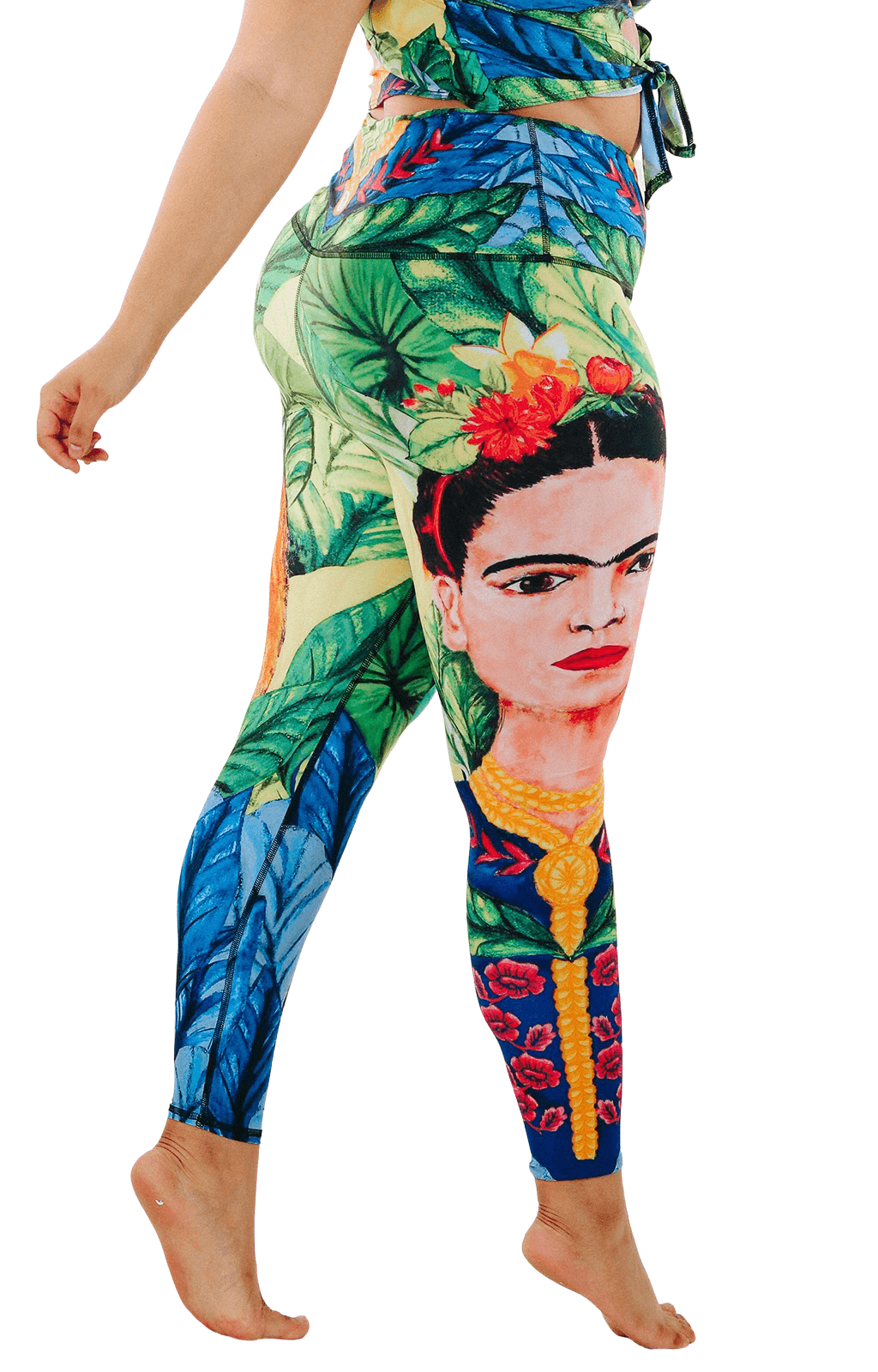 Frida Printed Yoga Leggings by Yoga Democracy