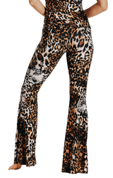 Wildcat Printed Bell Bottoms by Yoga Democracy - Vysn