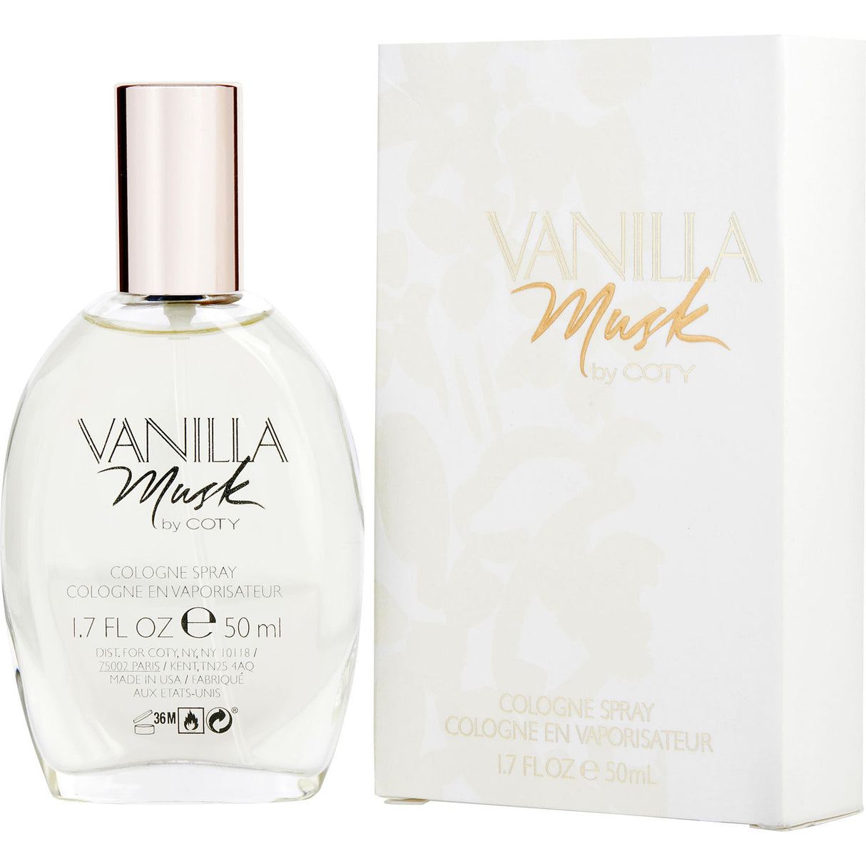 VANILLA MUSK by Coty - COLOGNE SPRAY 1.7 OZ - Women