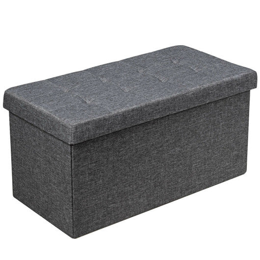 31.5 Inch Fabric Foldable Storage with Removable Storage Bin-Dark Gray