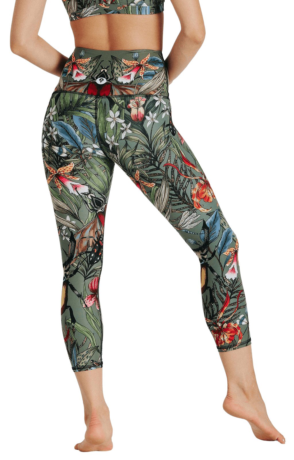 Green Thumb Printed Yoga Crops by Yoga Democracy