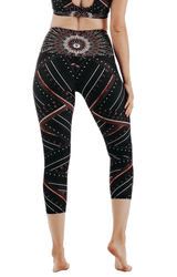 Humble Warrior Printed Yoga Crops by Yoga Democracy