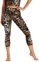 Wildcat Printed Yoga Crops by Yoga Democracy - Vysn