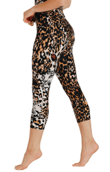 Wildcat Printed Yoga Crops by Yoga Democracy - Vysn