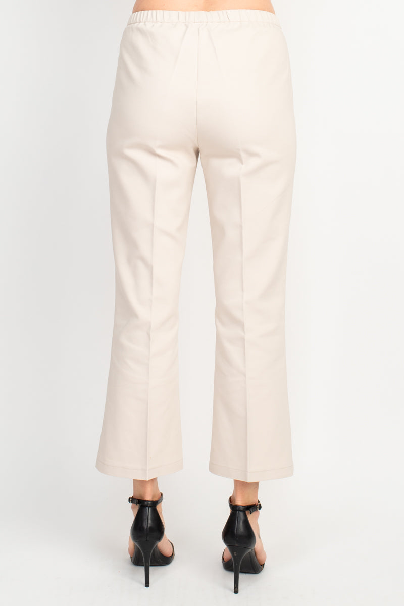 Peace of Cloth Regan Crop Flare Stretch Cotton Pant by Curated Brands