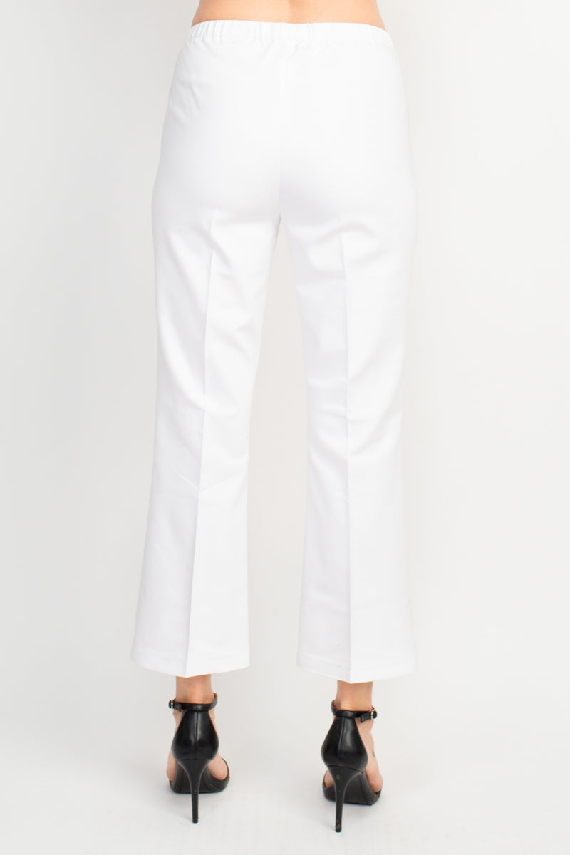 Peace of Cloth Regan Crop Flare Stretch Cotton Pant by Curated Brands