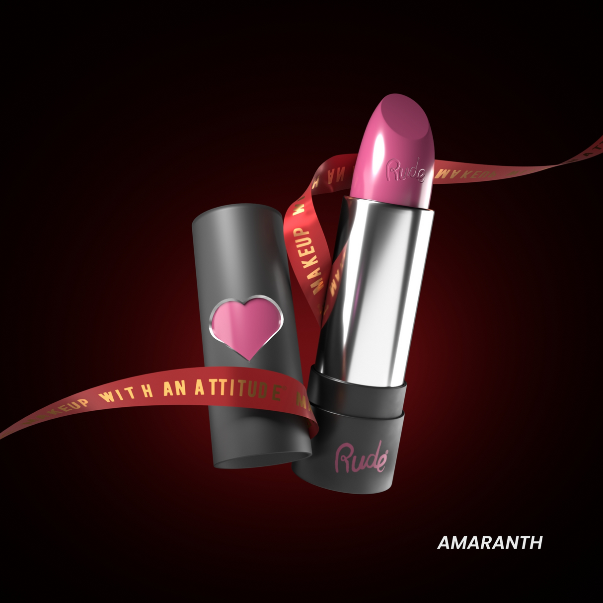 RUDE Hydro Shine Moisturizing Lipstick - Amaranth