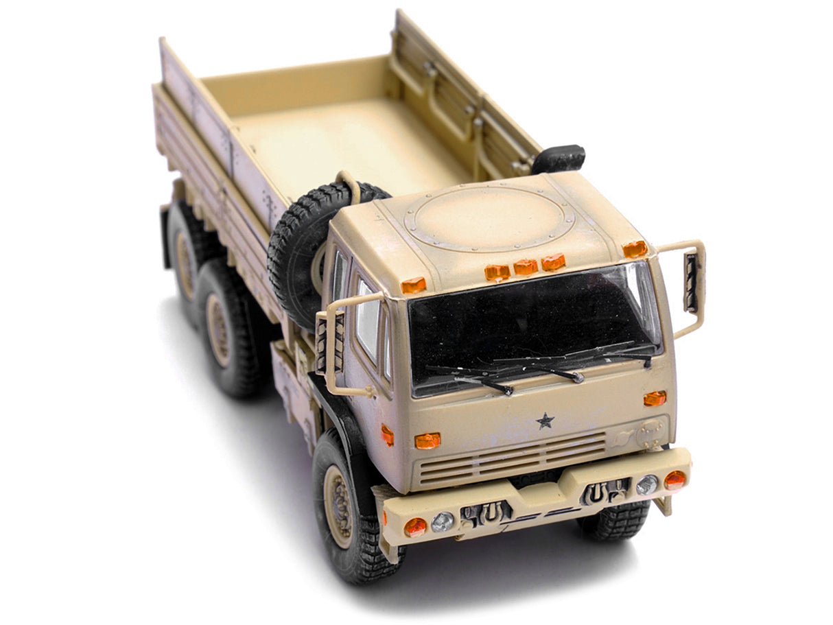 M1083 MTV (Medium Tactical Vehicle) Standard Cargo Truck Desert Camouflage "US Army" "Armor Premium" Series 1/72 Diecast Model by Panzerkampf