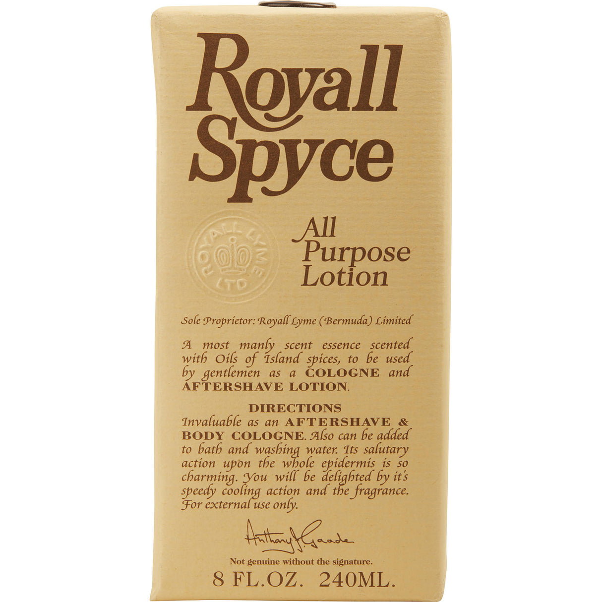 ROYALL SPYCE by Royall Fragrances - AFTERSHAVE LOTION COLOGNE 8 OZ - Men