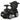 3 in 1 Ride on Push Car Toddler Stroller Sliding Car with Music-Black