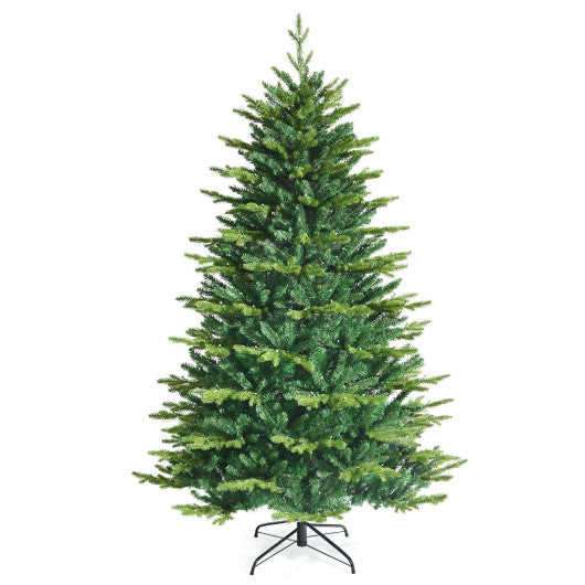 Pre-lit Artificial Hinged Christmas Tree with APP Controlled LED Lights-6 ft