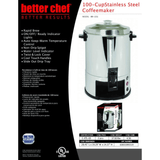 Better Chef 100 Cup Stainless Steel Urn Coffeemaker by Jupiter Gear Home