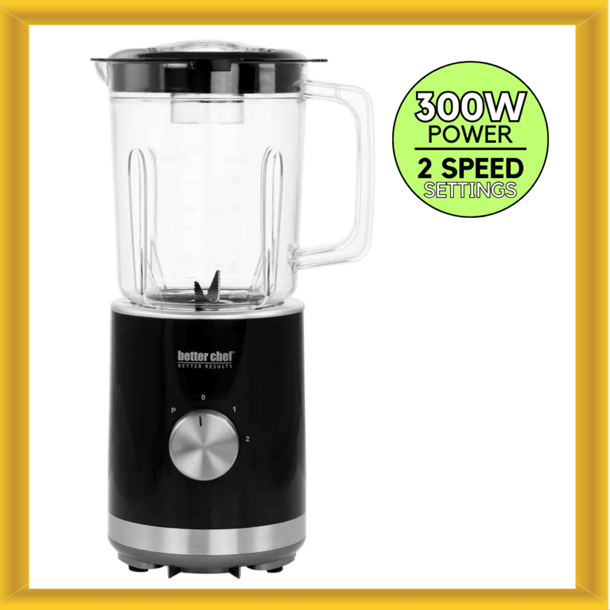 Better Chef 300W 3-Speed Compact 25-Ounce Mini Blender by Jupiter Gear Home